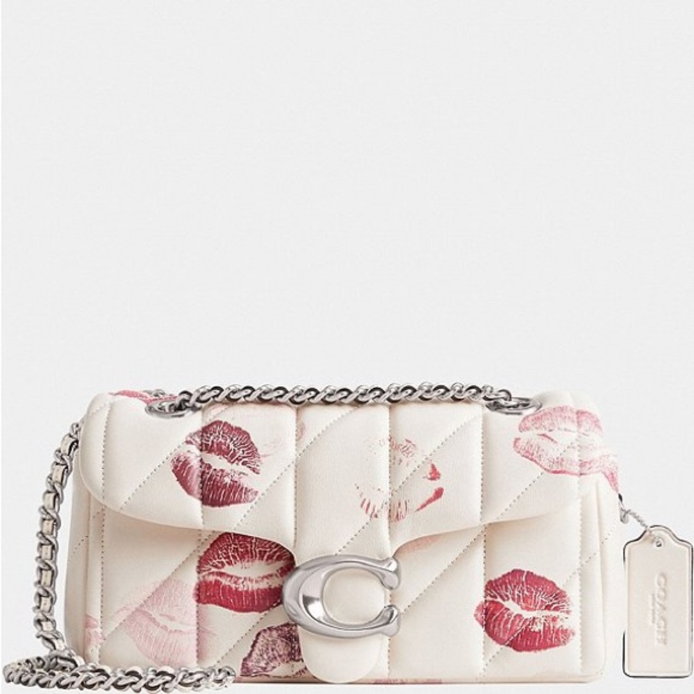 Coach Tabby Shoulder Bag 20 With Quilting And Lip Print
